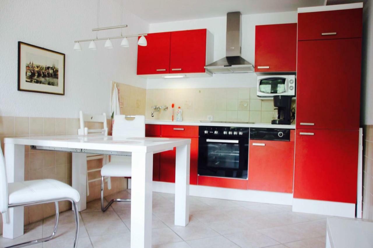 Apartamento Haus Am Ufer Mit Rheinpanoramablick Coblenza Exterior foto